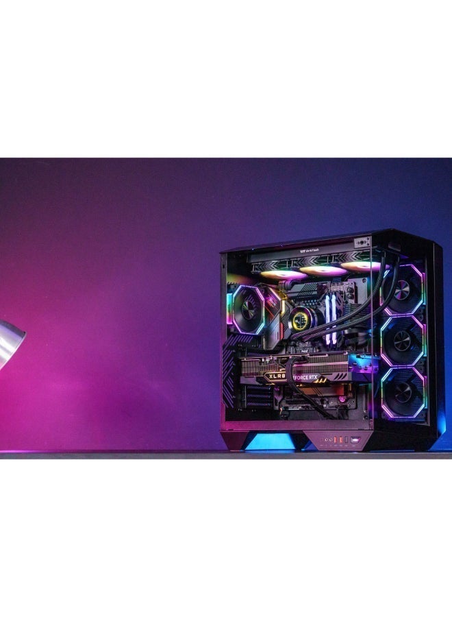 Emarat Gamers Gaming PC – Intel Core i7-14700K, RTX 5070 12GB, 32GB DDR5 RGB, 1TB NVMe SSD, Wi-Fi, Case DARKFLASH DY470 Black 7 Fans RGB black - Image 5